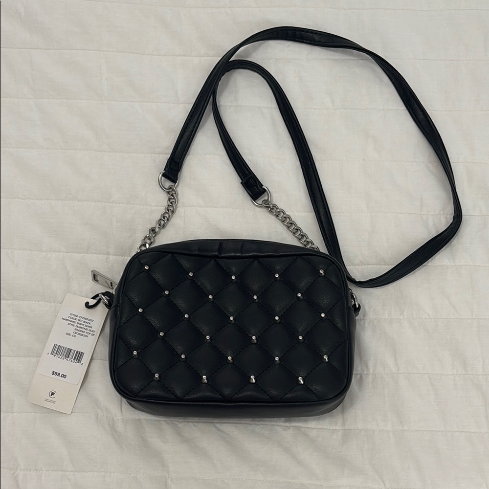 Elegant Black Quilted Shoulder Bag